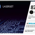 پرینتر HP مدل 501dn با کارتریجهای HP 87A و HP 87X سازگار است.